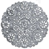 4'' Silver Round Doilies 12/Ct.
